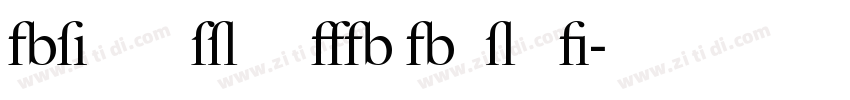 Big Caslon FB Bold I字体转换